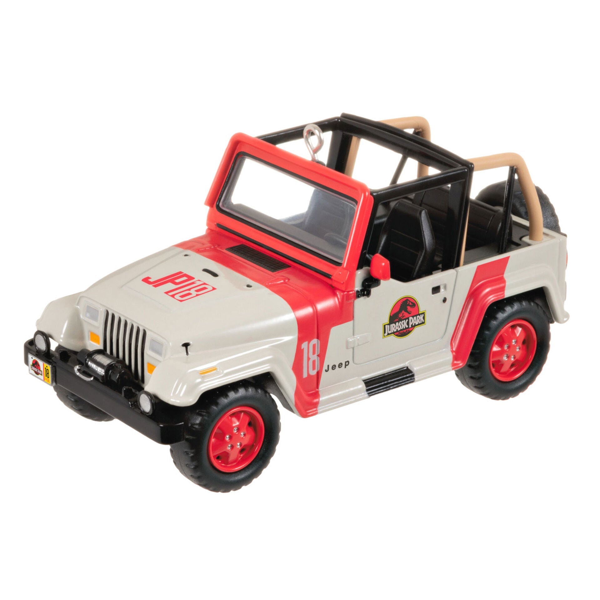 1992 Jeep Wrangler, The Car's the Star #3, Jurassic Park , 2023 Keepsake Ornament