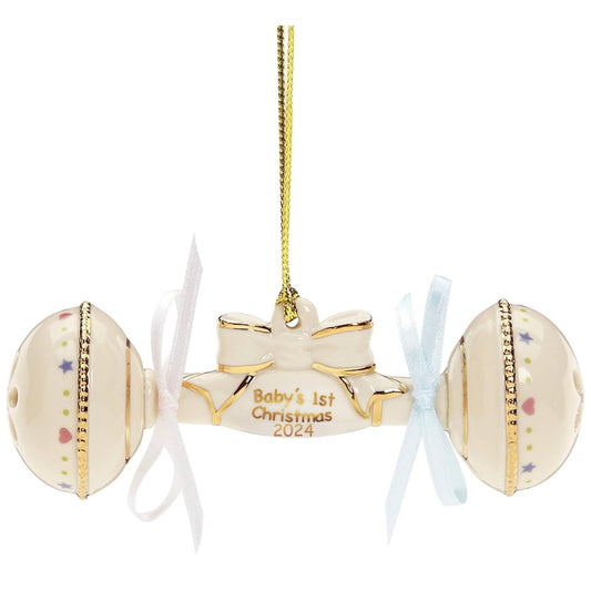 2024 Baby's 1st Christmas Rattle Ornament