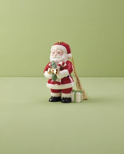 2024 Santa with Pickle & Candy Cane Ornament