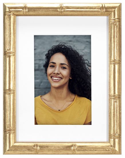 4X6/6X8 Matted Gold Bamboo Frame