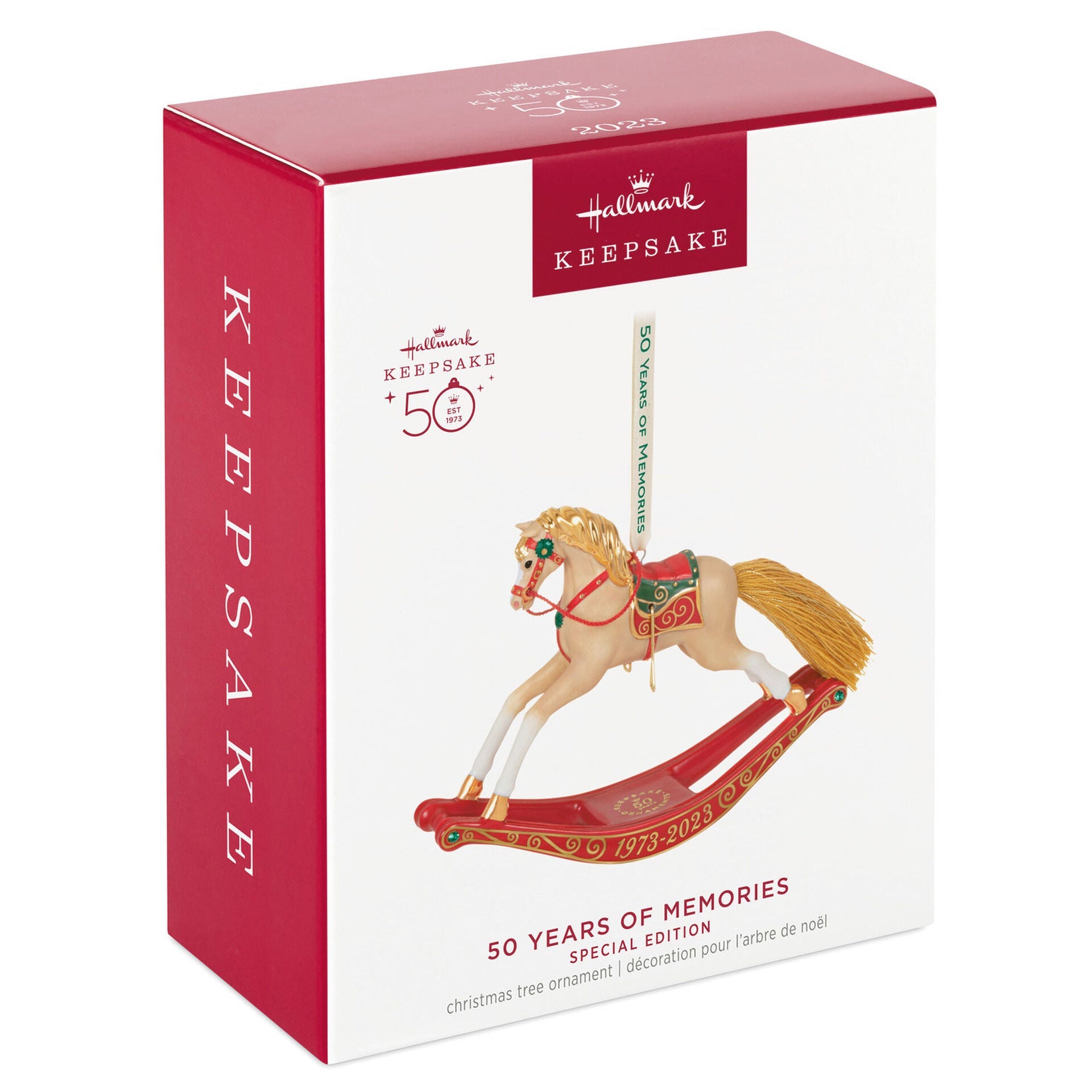 50 Years of Memories, Rocking Horse Special Edition, Porcelain, Limited 2023 Keepsake Ornament