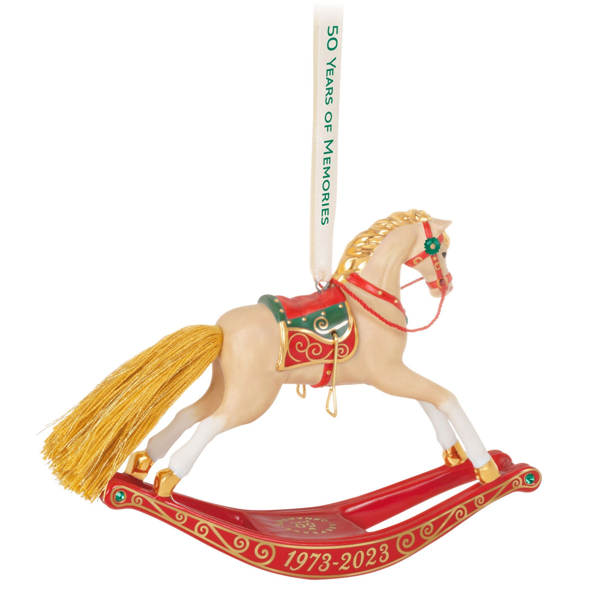 50 Years of Memories, Rocking Horse Special Edition, Porcelain, Limited 2023 Keepsake Ornament