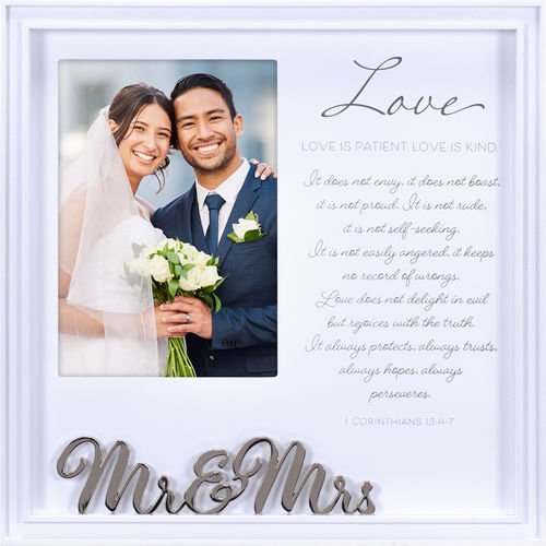 5X7 Mr & Mrs Metal Inset Frame