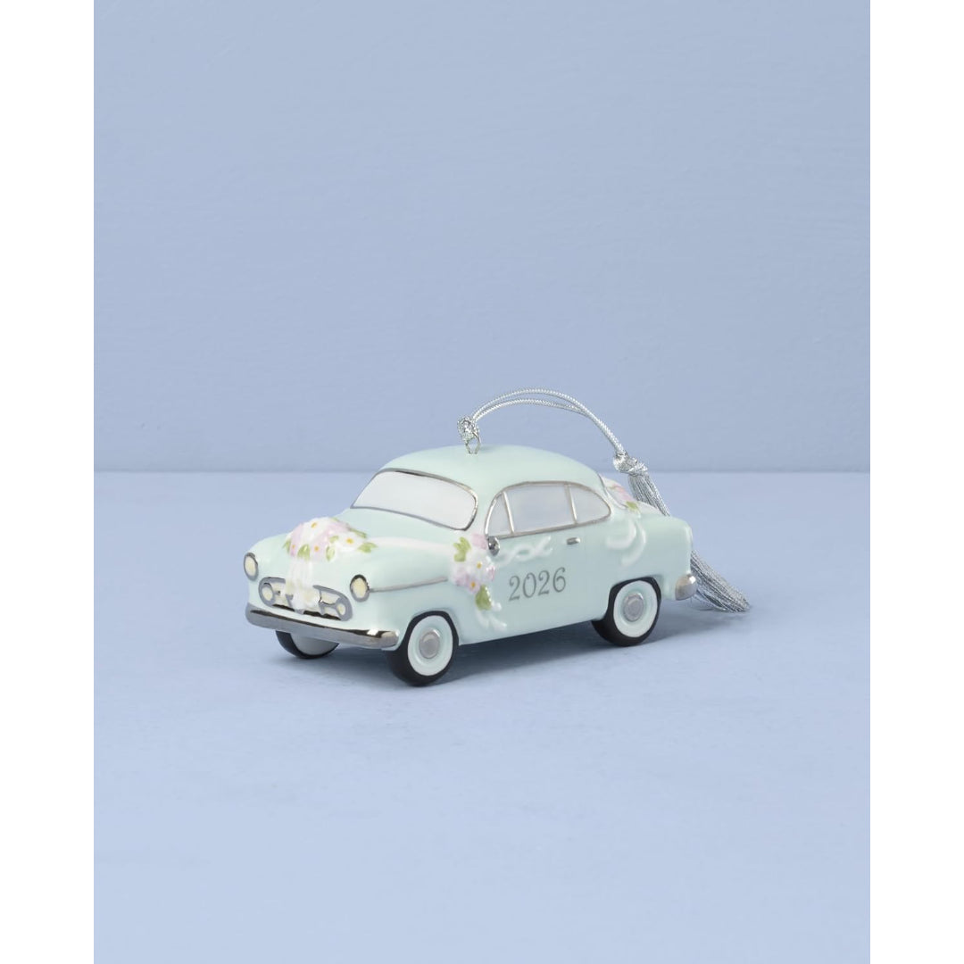 Lenox 2026 Just Married Vintage Car Ornament