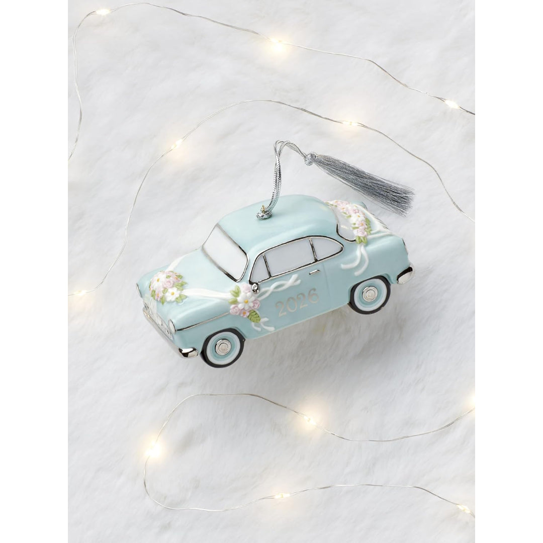 Lenox 2026 Just Married Vintage Car Ornament