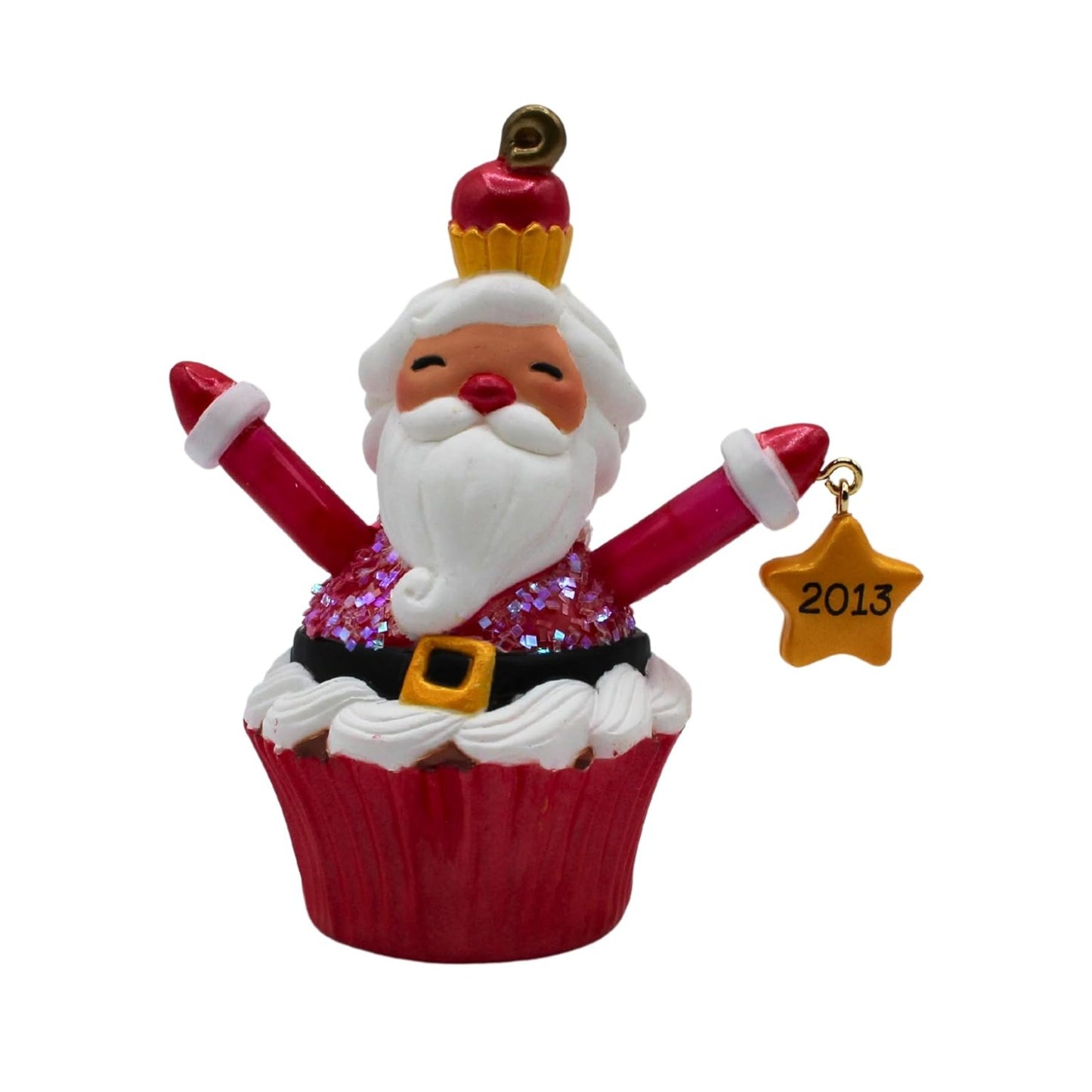 Santa Cupcake 2013 Hallmark Keepsake Ornament