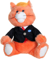 Nika International Donald Cat Like A President Trump Parody Plush, Orange