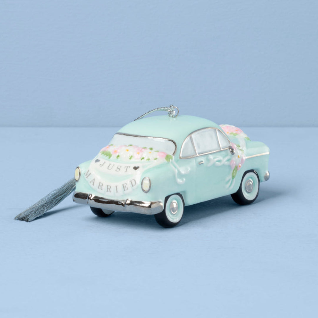 Lenox 2026 Just Married Vintage Car Ornament