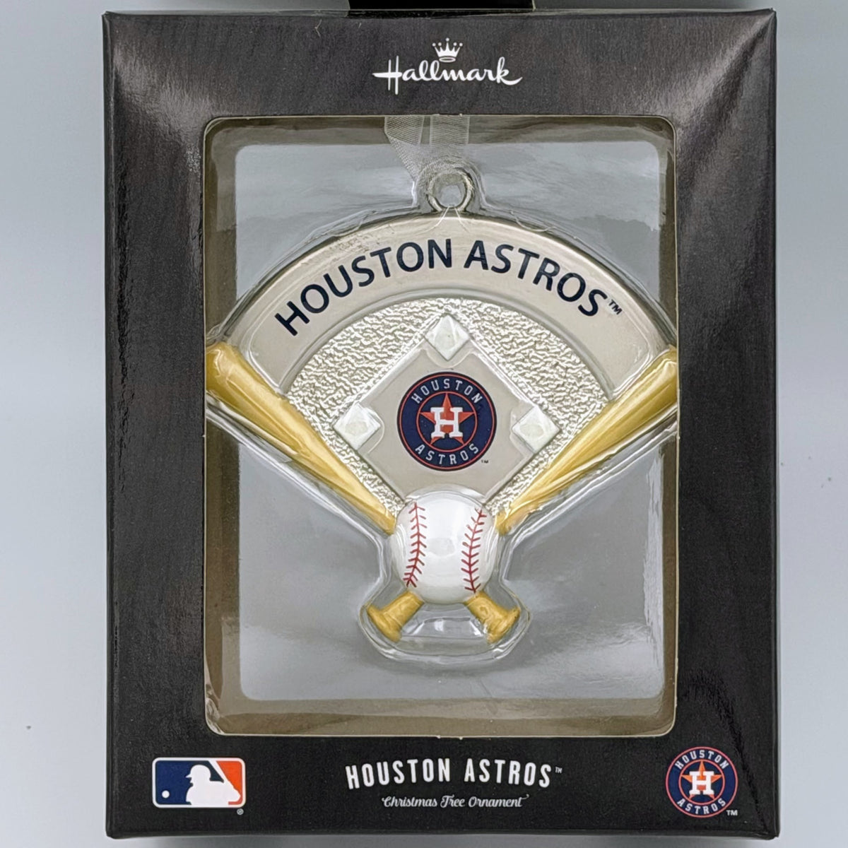 Hallmark MLB Houston Astros Metal Baseball Diamond Ornament