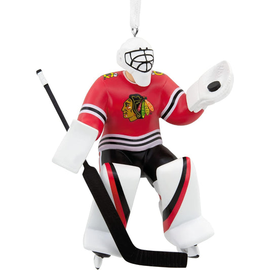 Hallmark NHL Chicago Blackhawks Goalie Figural Ornament