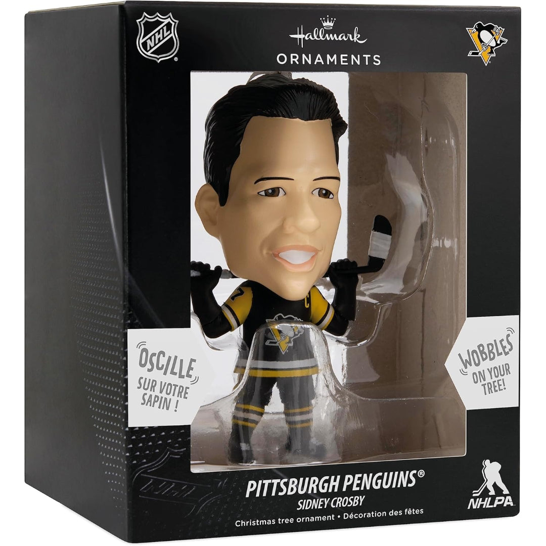 Hallmark NHL Pittsburgh Penguins Sidney Crosby Bouncing Buddy Bobblehead Ornament