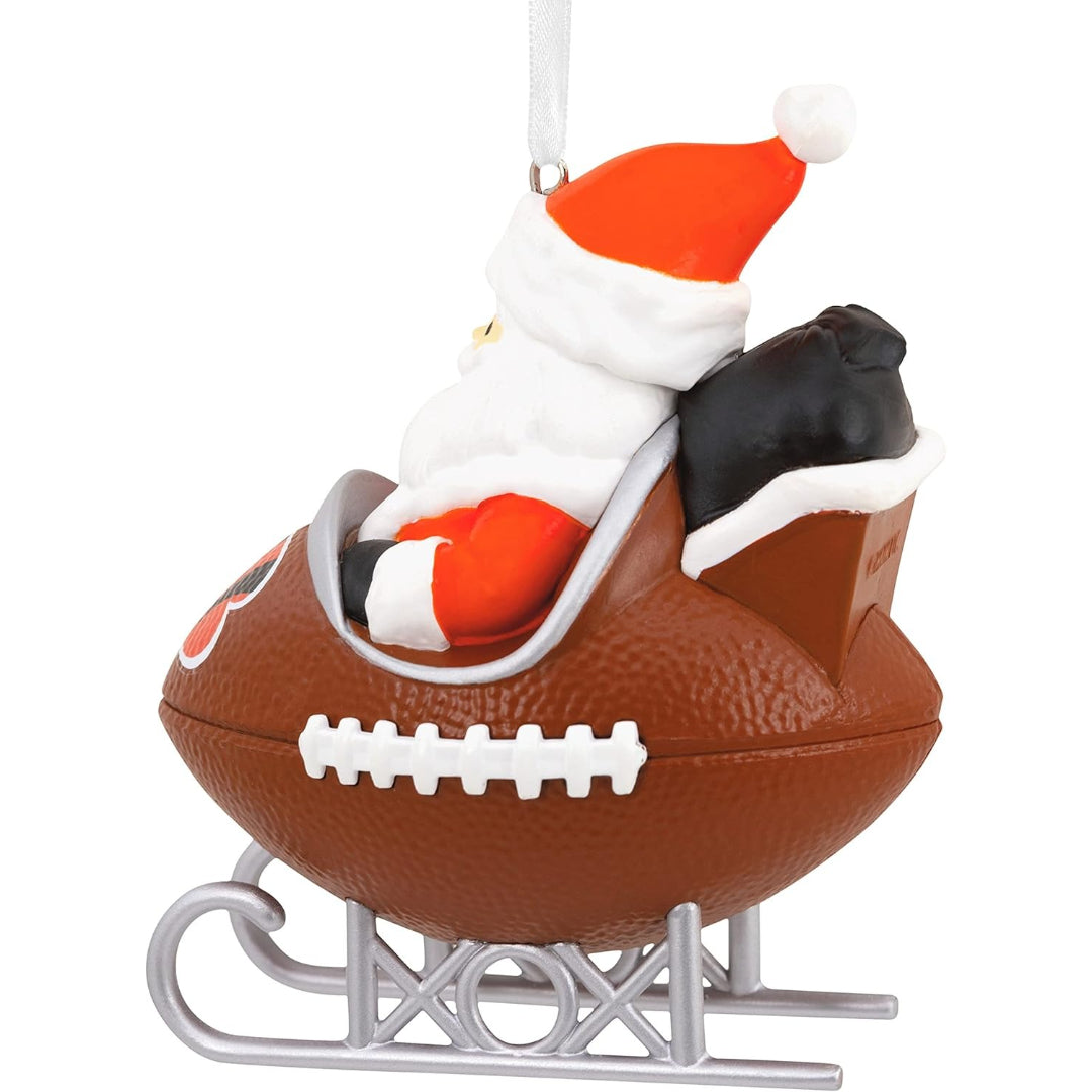 Hallmark NFL Cincinnati Bengals Santa Football Sled Christmas Ornament