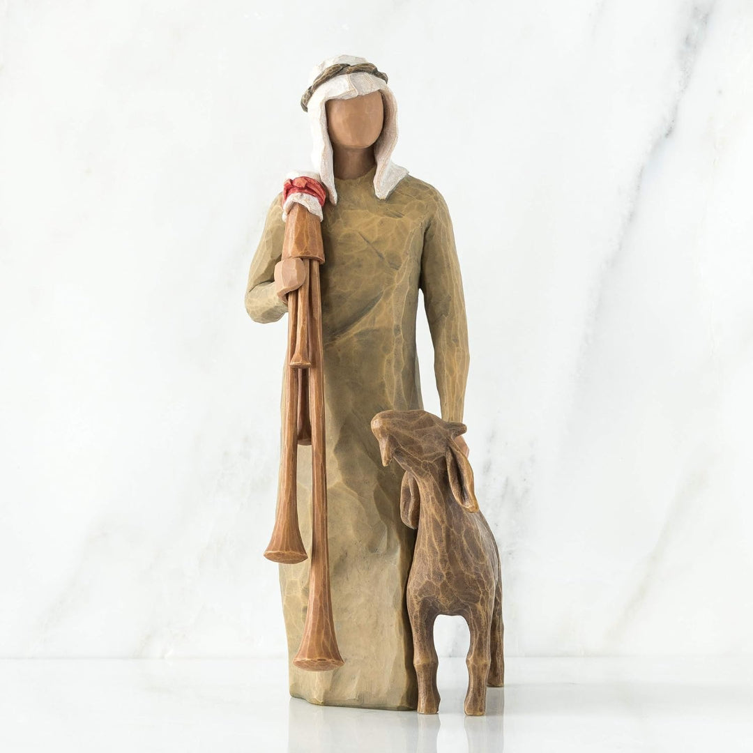 Willow Tree Zampognaro (Shepherd with Bagpipe) Figurine