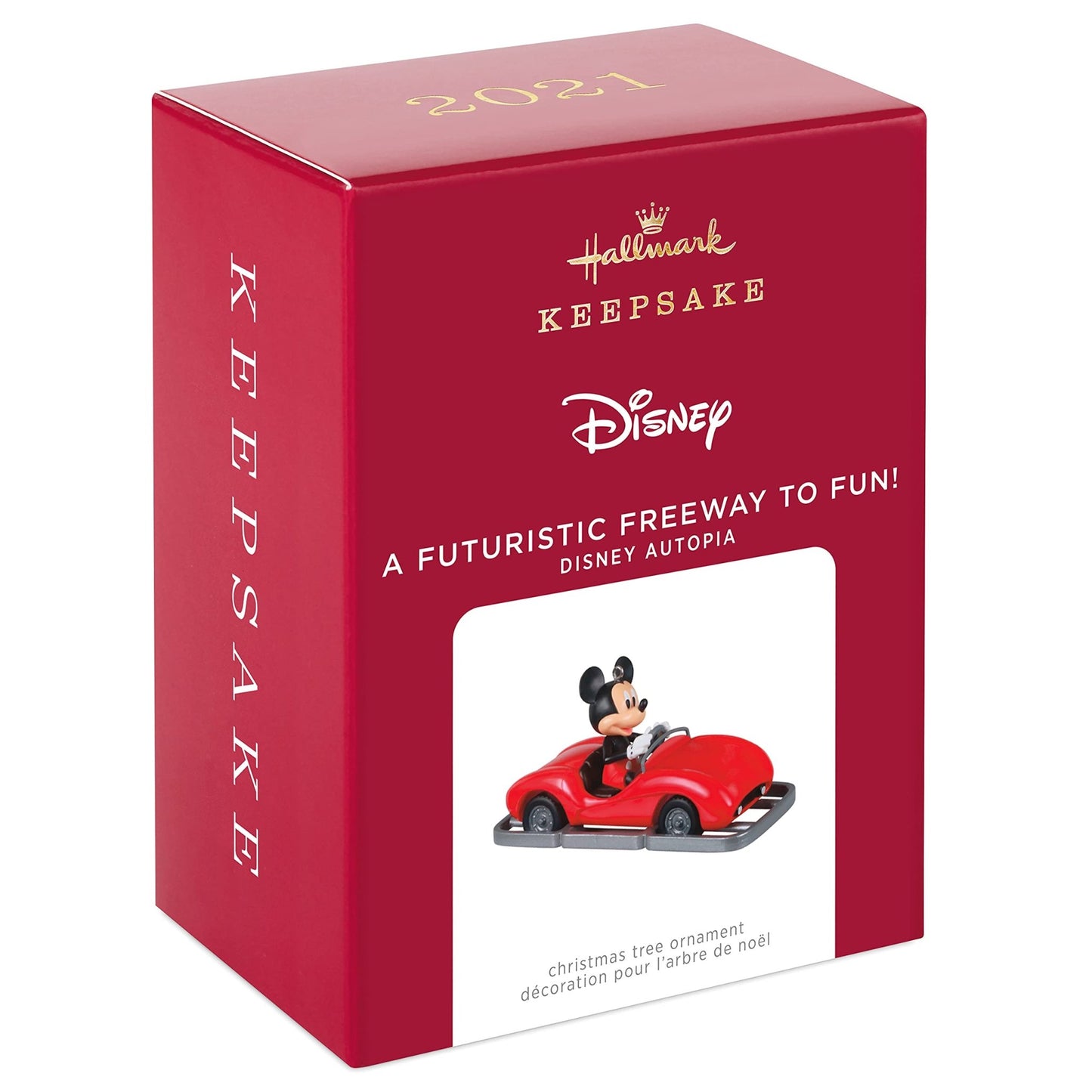 A Futuristic Freeway to Fun!, Disney Autopia Mickey Mouse, 2021 Keepsake Ornament