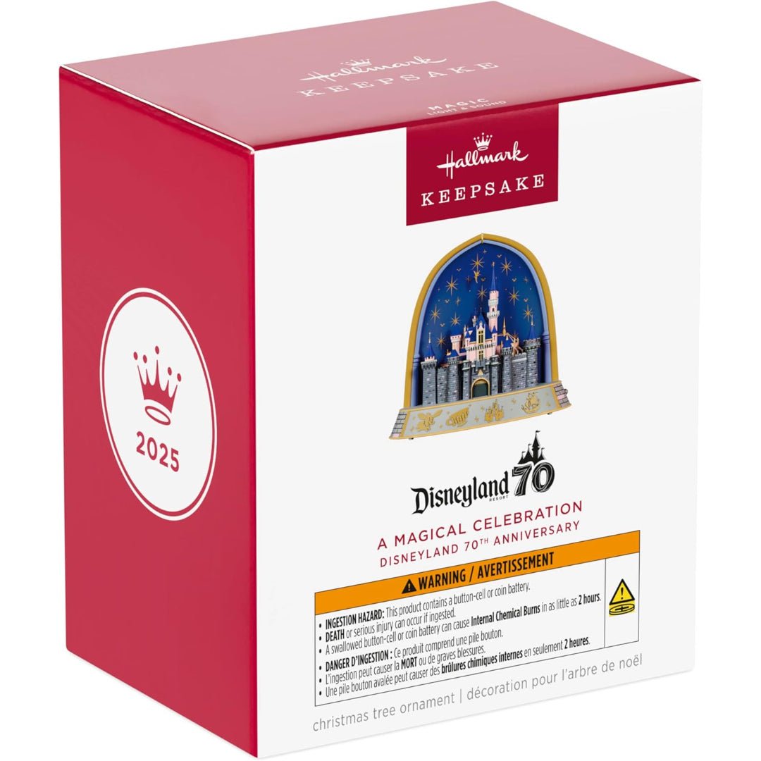 A Magical Celebration Disneyland 70th Anniversary 2025 Keepsake Ornament