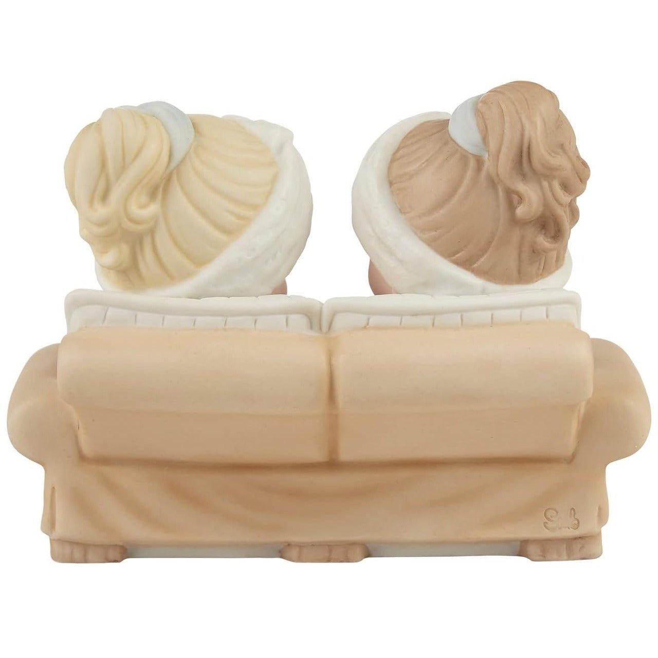 A Sweet Friendship Refreshes the Soul Bisque Porcelain Figurine