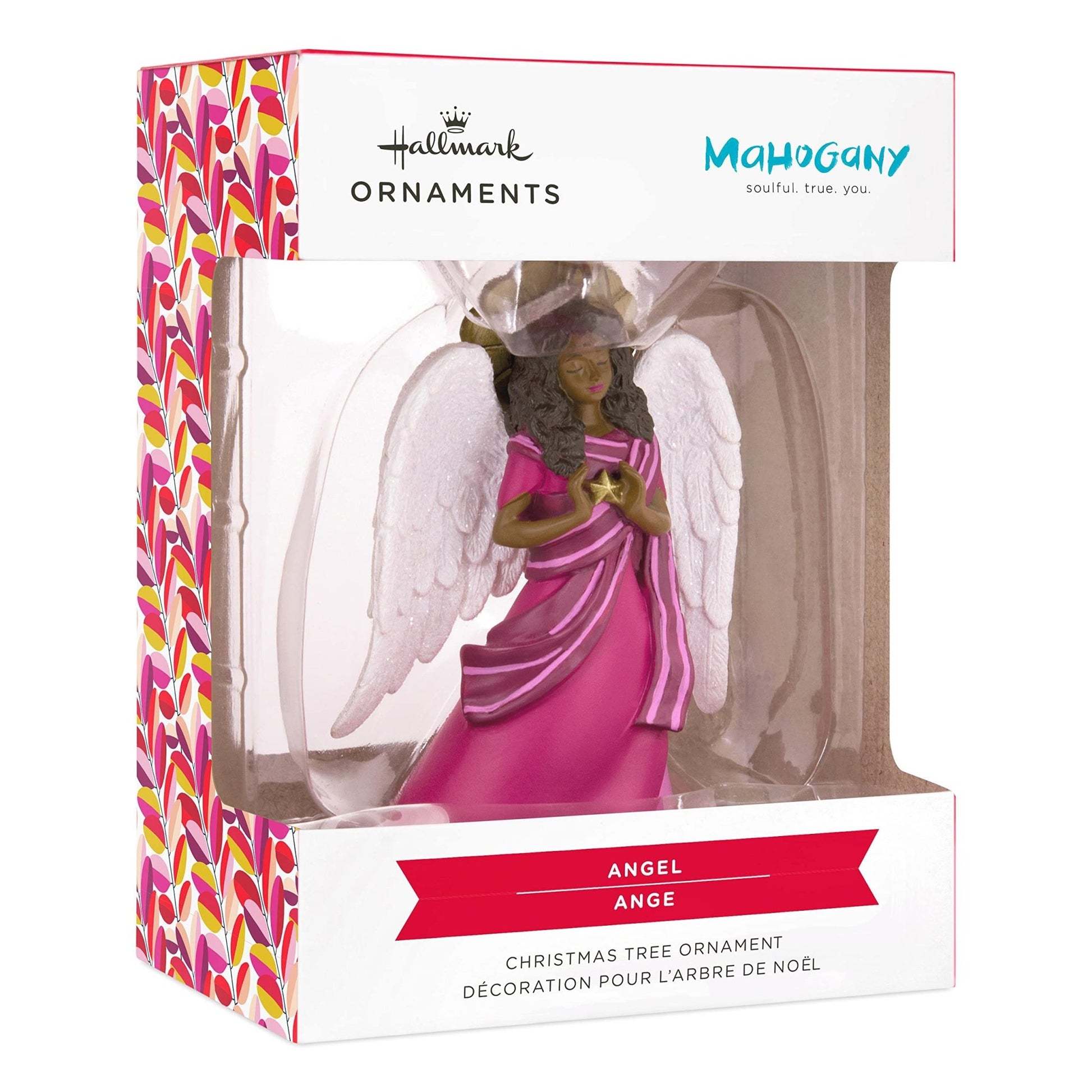 African - American Angel Hallmark Mahogany Ornament