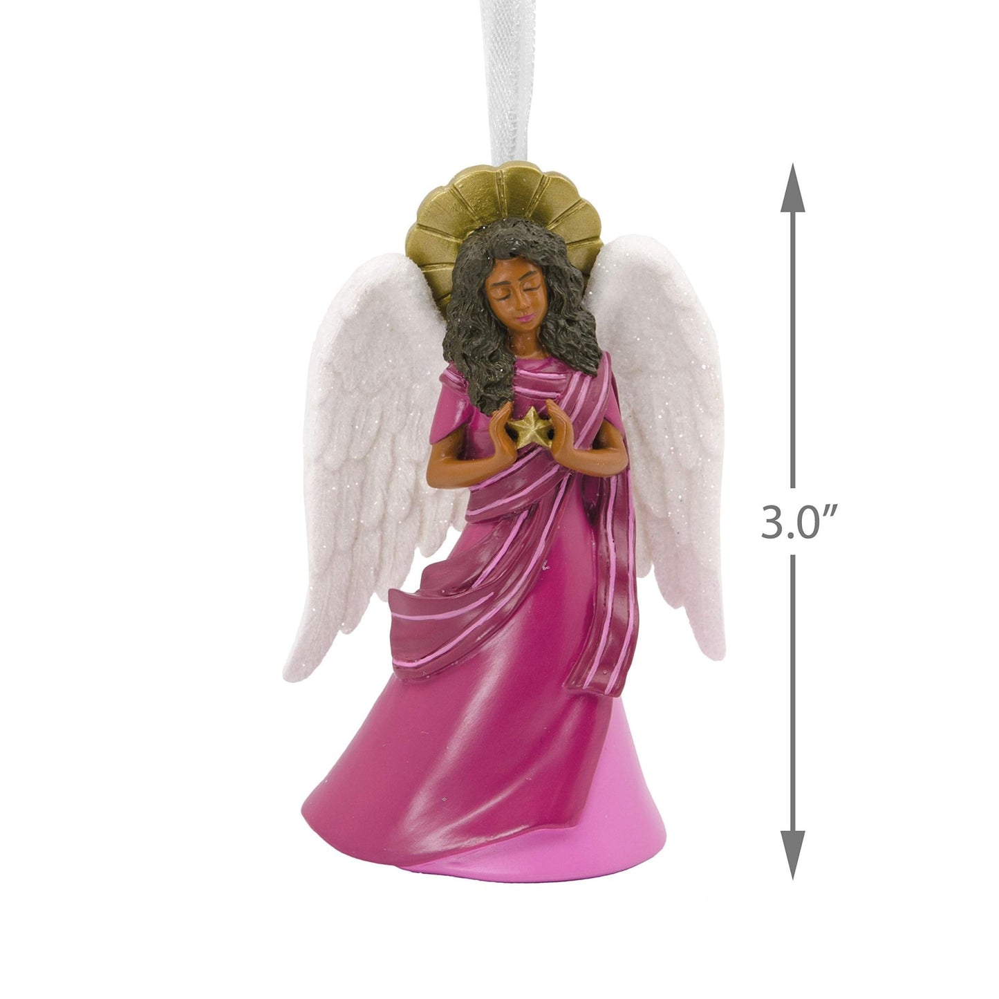 African - American Angel Hallmark Mahogany Ornament