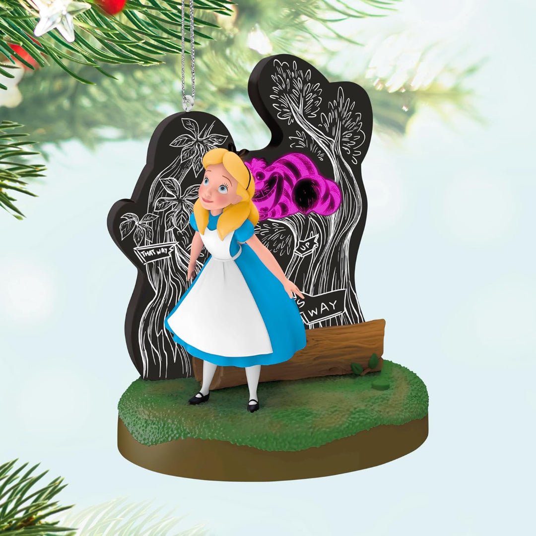 Alice and the Cheshire Cat Disney Alice in Wonderland 2025 Keepsake Ornament