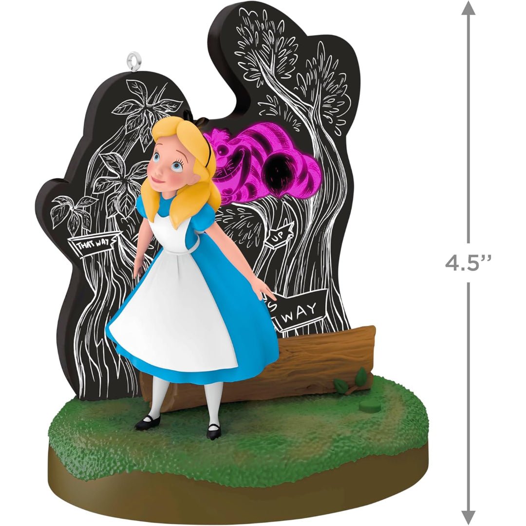 Alice and the Cheshire Cat Disney Alice in Wonderland 2025 Keepsake Ornament