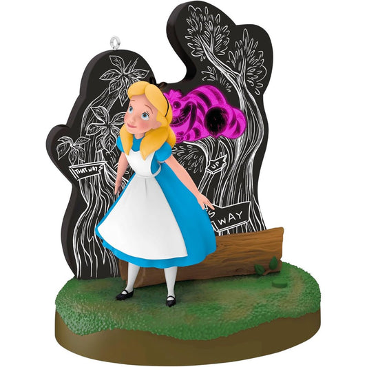 Alice and the Cheshire Cat Disney Alice in Wonderland 2025 Keepsake Ornament