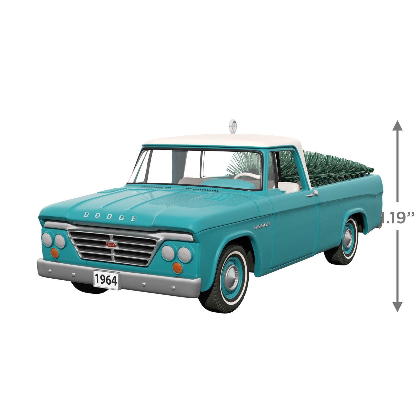 All-American Trucks #30 1964 Dodge D-100 2024 Metal Keepsake Ornament