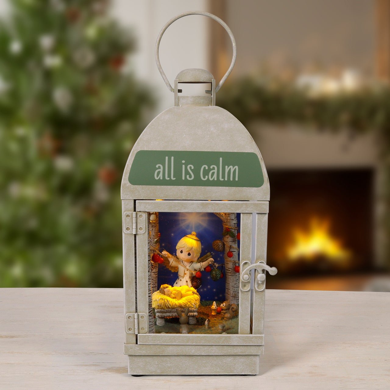 All Is Calm, All Is Bright LED Musical Lantern