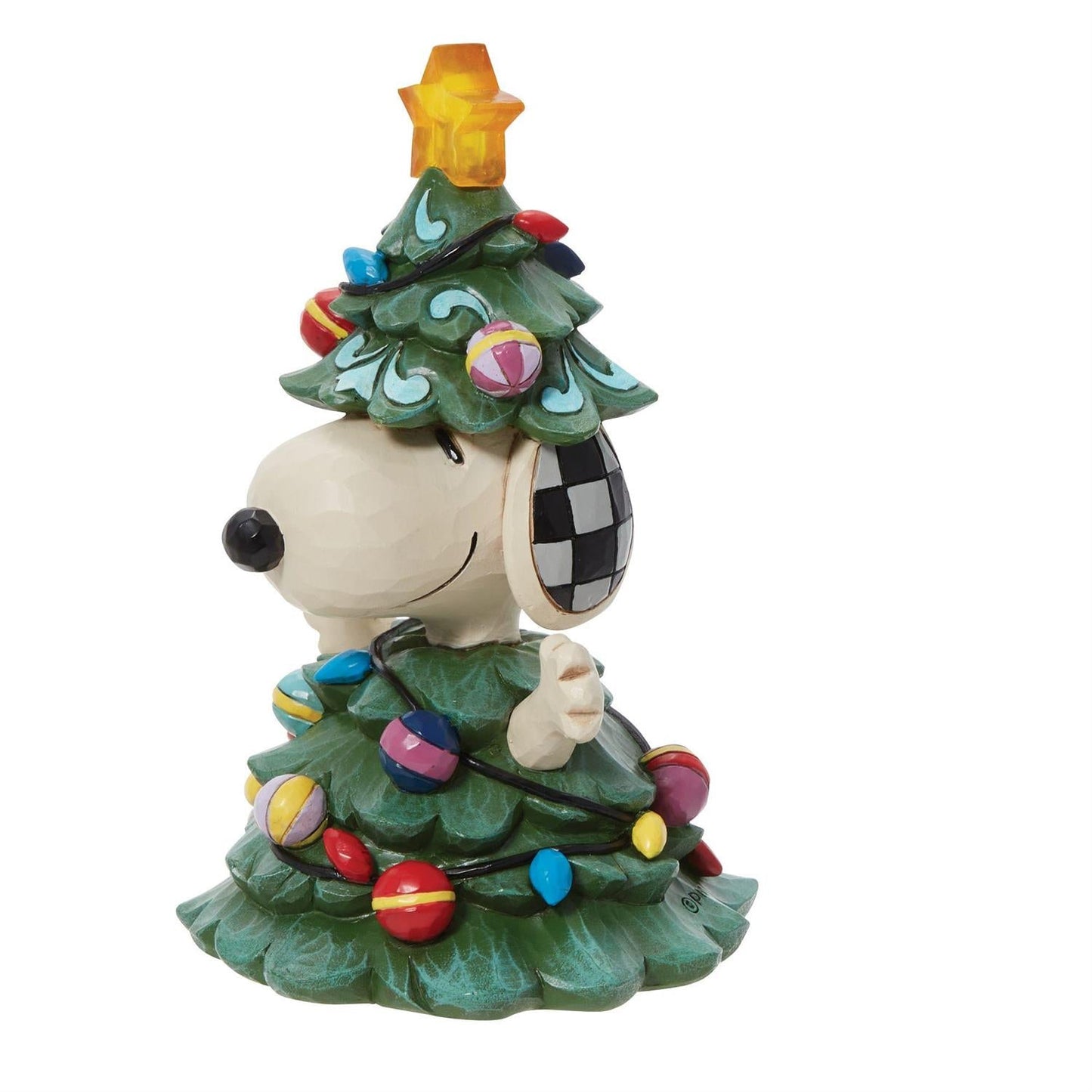 "All Lit Up!" Lights Up! Snoopy As Christmas Tree