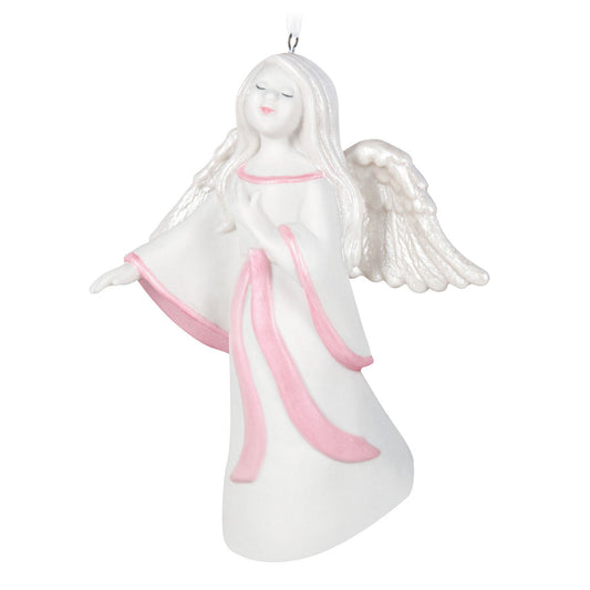 Angel of Healing Porcelain 2024 Keepsake Ornament Benefiting Susan G. Komen