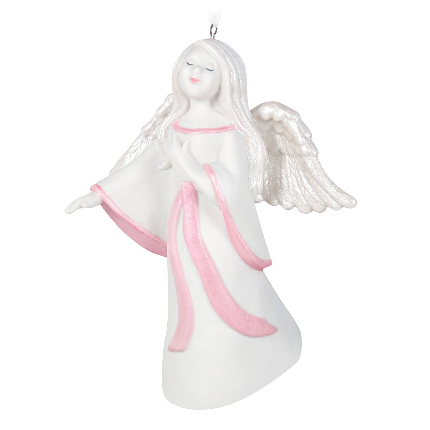 Angel of Healing Porcelain 2024 Keepsake Ornament Benefiting Susan G. Komen