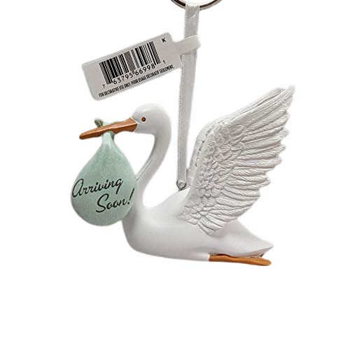 Arriving Soon Stork Pregnancy Tree Trimmer Ornament