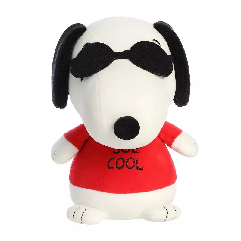 Aurora Adorable Peanuts Squishy Joe Cool Snoopy Stuffed Animal, White, 8.5"