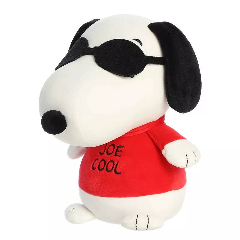 Aurora Adorable Peanuts Squishy Joe Cool Snoopy Stuffed Animal, White, 8.5"