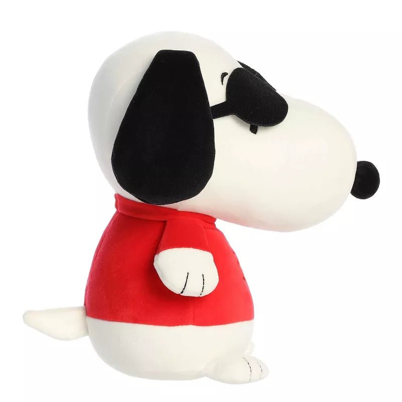Aurora Adorable Peanuts Squishy Joe Cool Snoopy Stuffed Animal, White, 8.5"