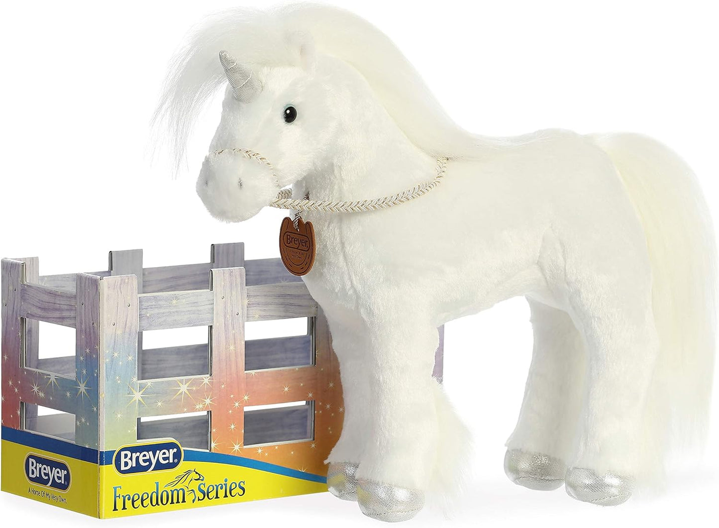 Aurora Breyer Showstopper White Xavier Horse 13"