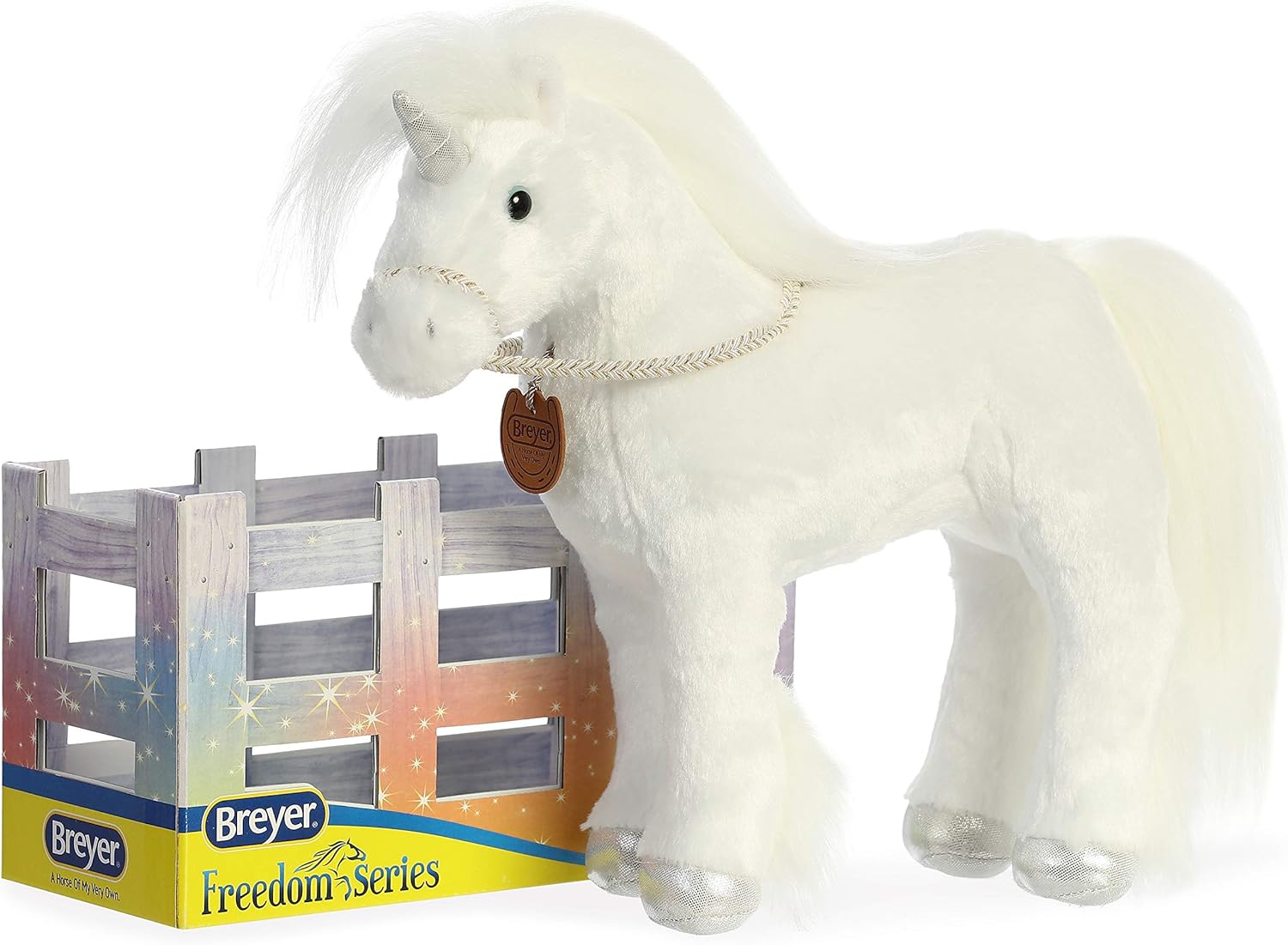 Aurora Breyer Showstopper White Xavier Horse 13"
