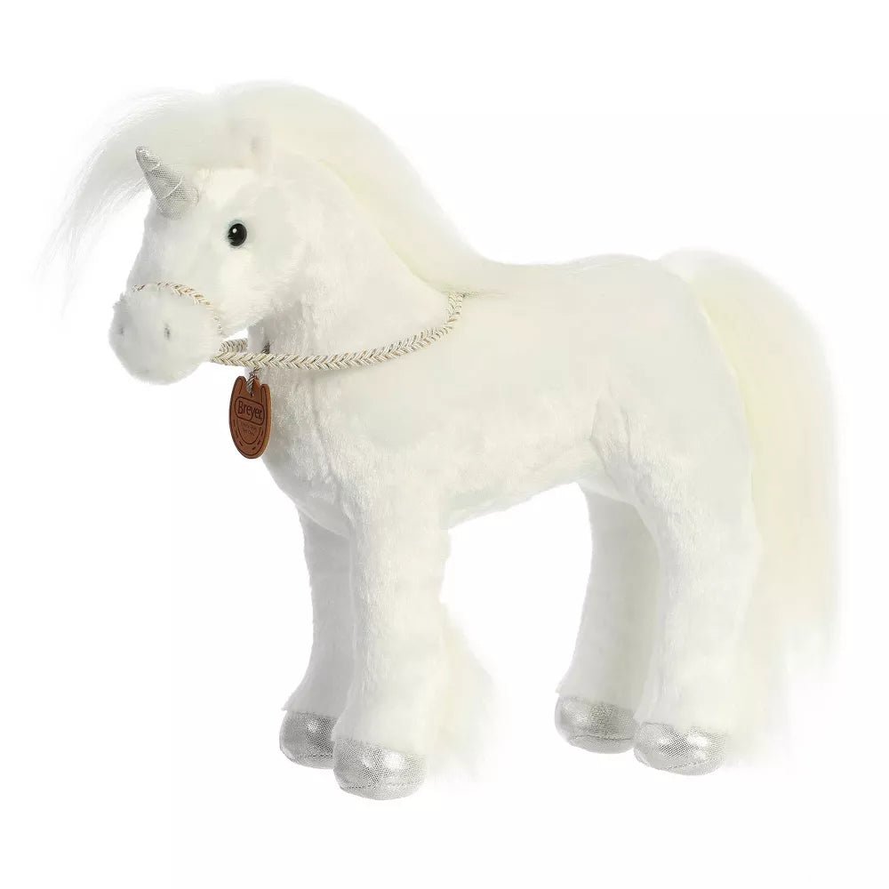Aurora Breyer Showstopper White Xavier Horse 13"