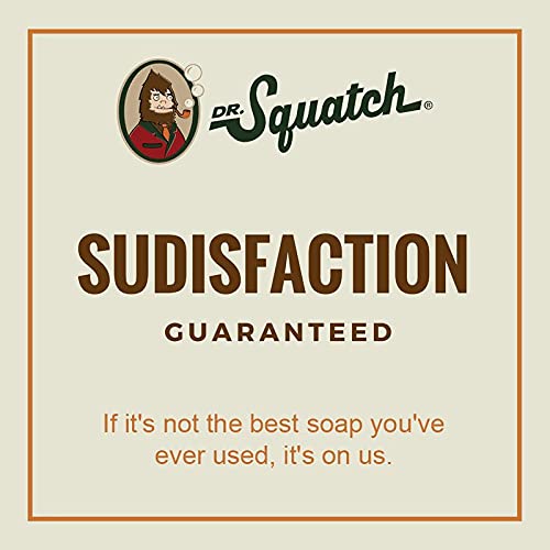 Dr. Squatch All Natural Bar Soap for Men with Zero Grit, Bay Rum