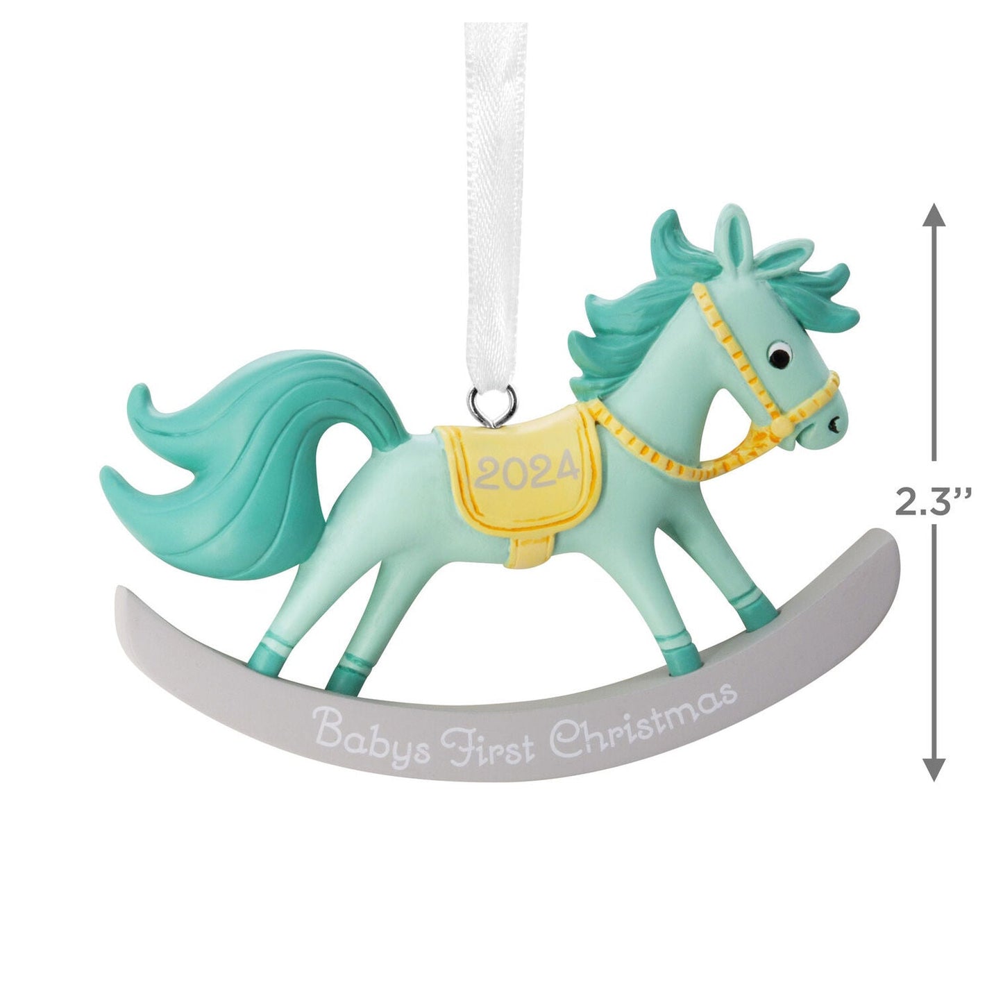 Baby Boy's First Christmas Rocking Horse 2024 Hallmark Ornament