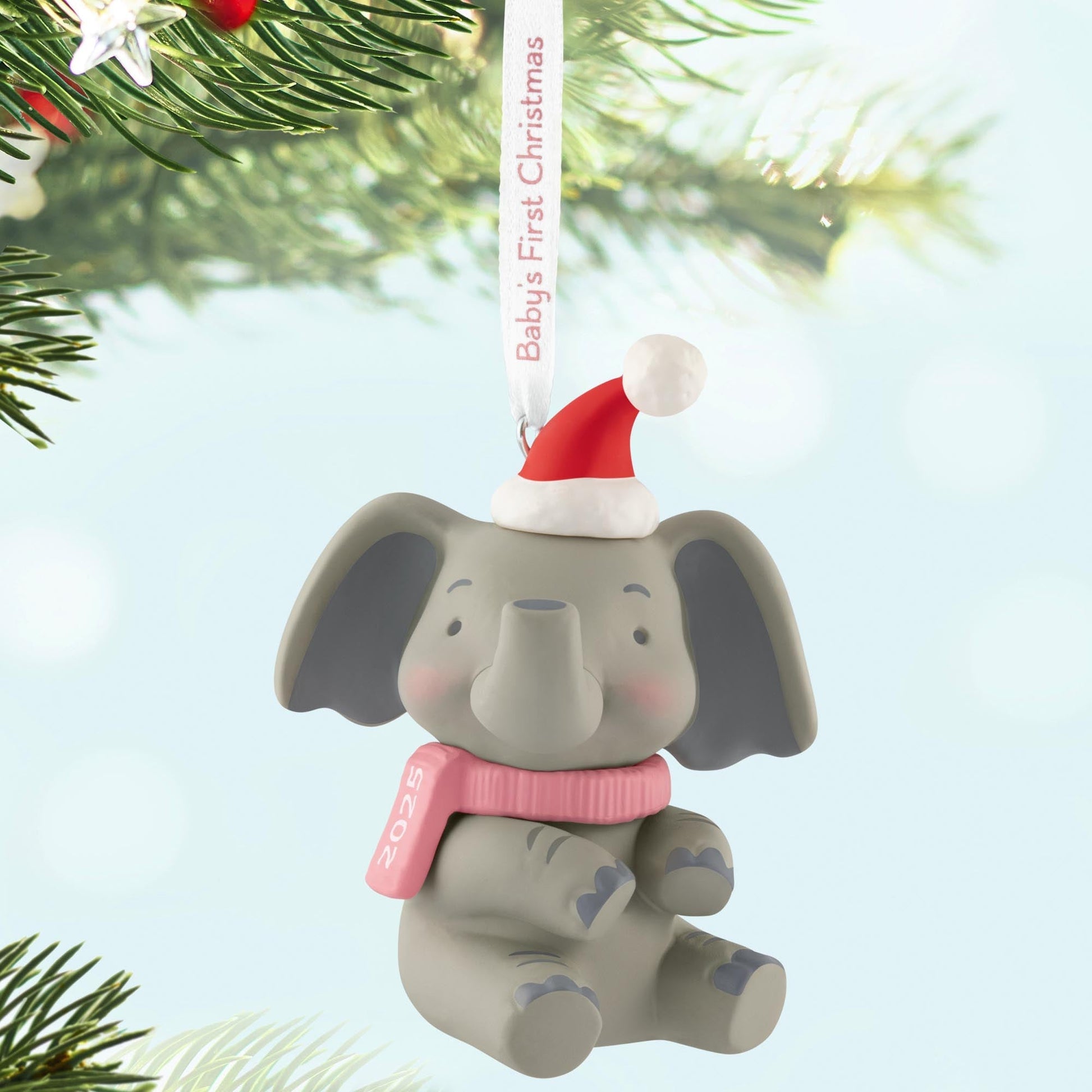 Baby Girl's 1st Christmas 2025 Keepsake Ornament