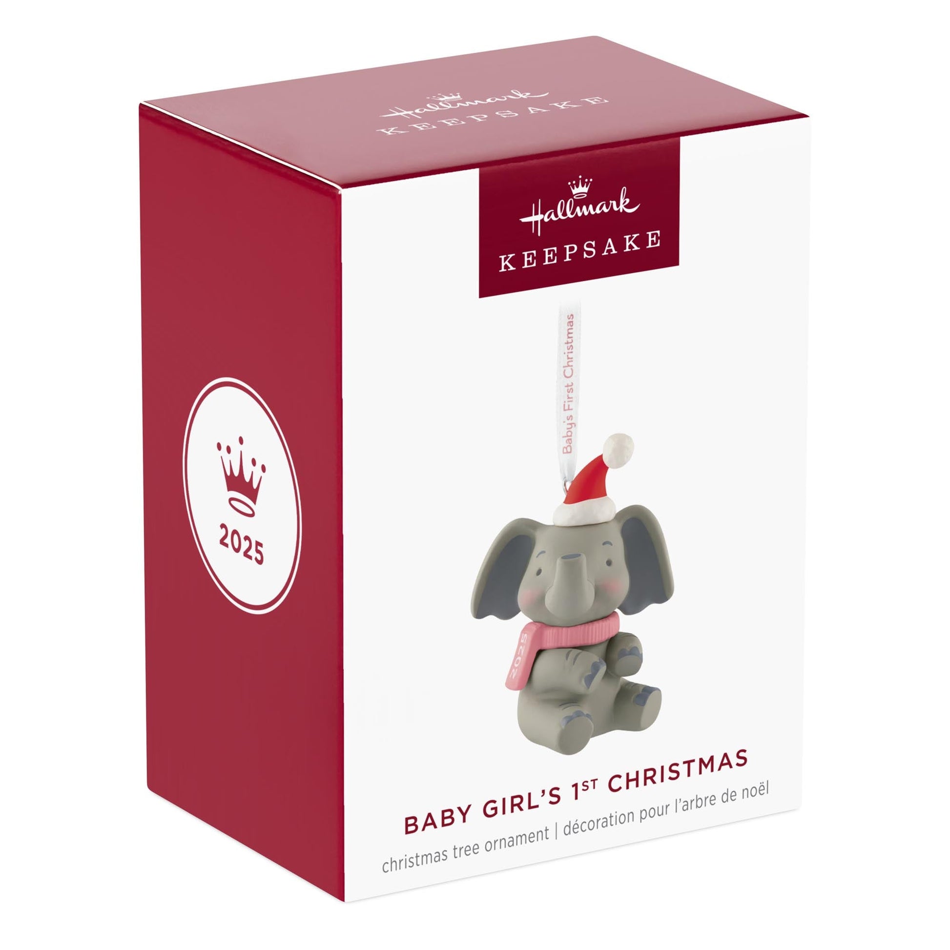 Baby Girl's 1st Christmas 2025 Keepsake Ornament