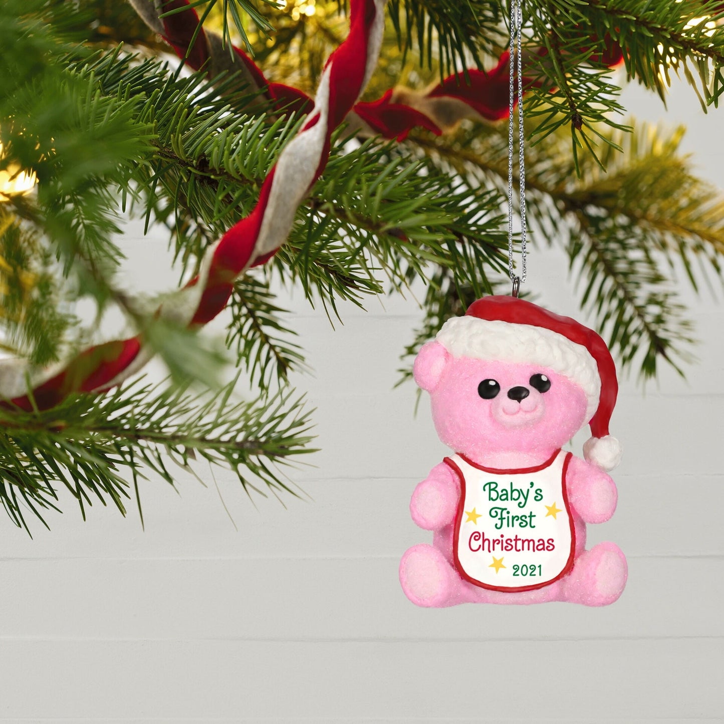 Baby Girl's First Christmas, 2021 Keepsake Ornament