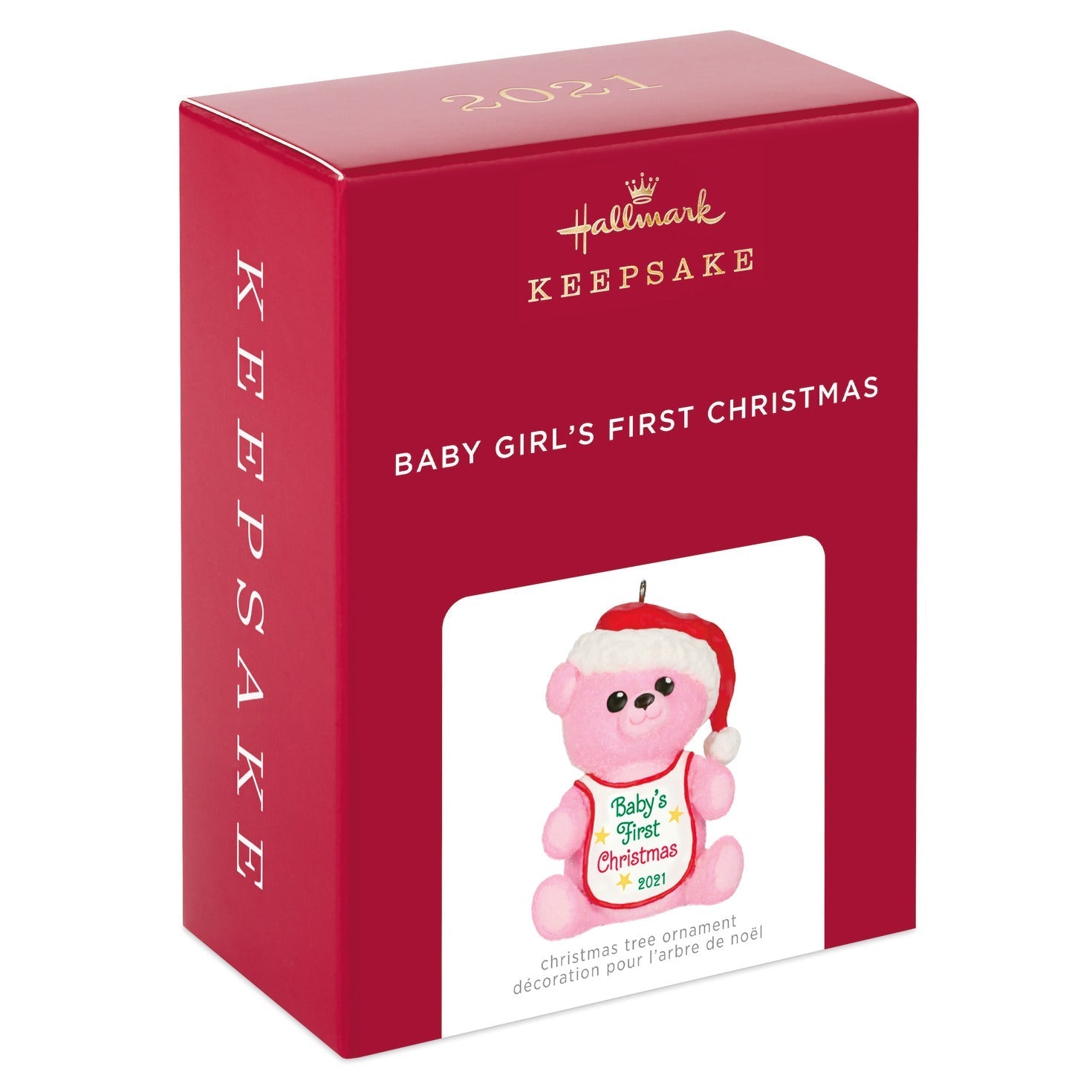 Baby Girl's First Christmas, 2021 Keepsake Ornament