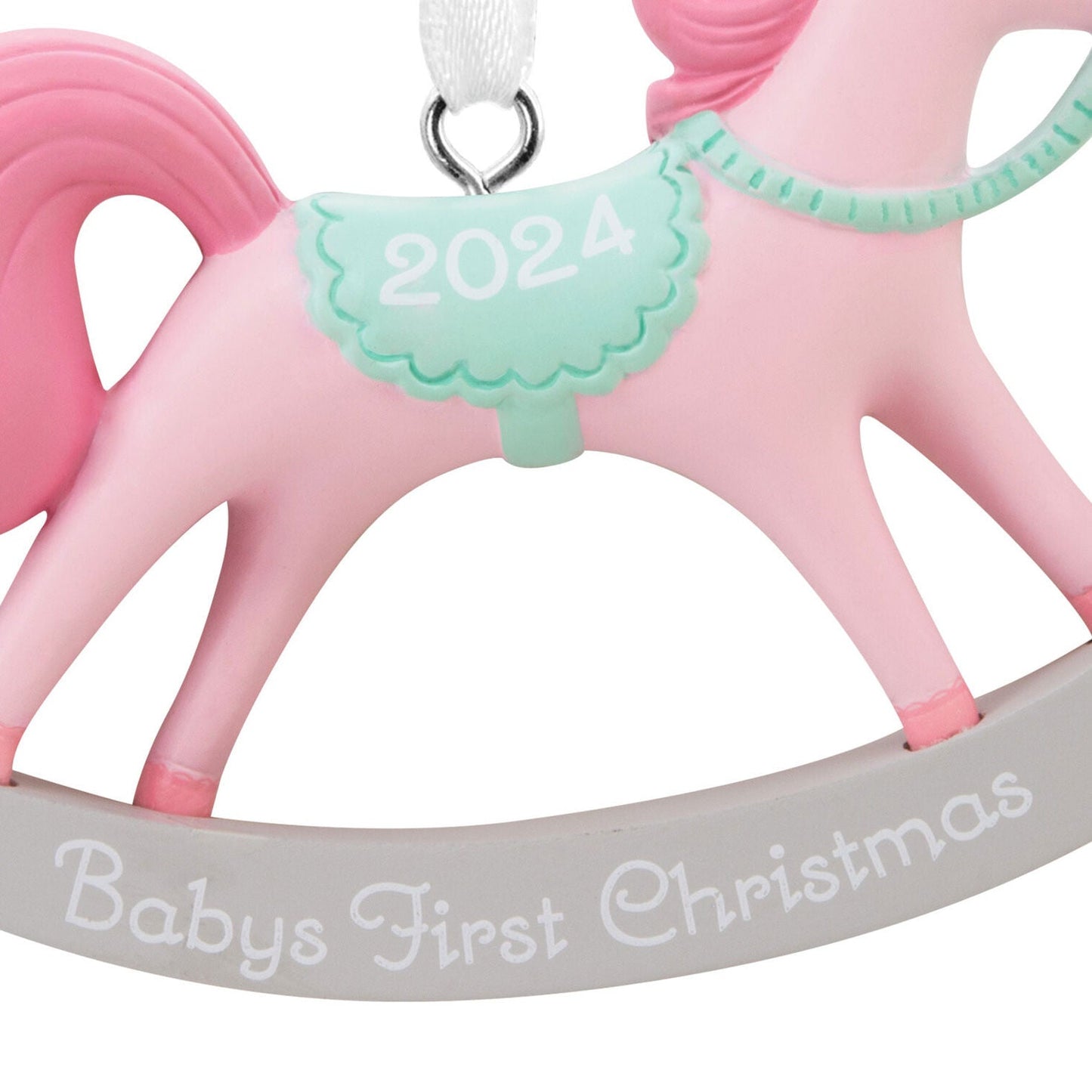 Baby Girl's First Christmas Rocking Horse 2024 Hallmark Ornament