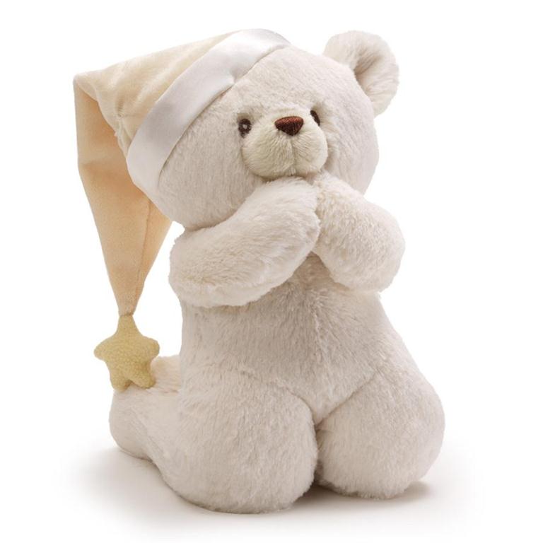 Baby Gund Prayer Teddy Bear Musical Stuffed Animal Plush, 8"