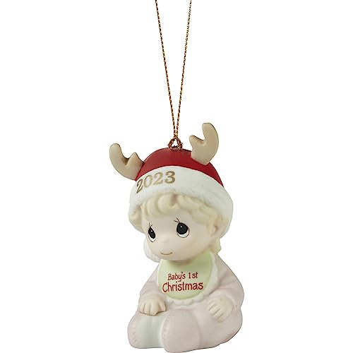 Baby’s First Christmas 2023 Dated Girl Ornament, Multicolor