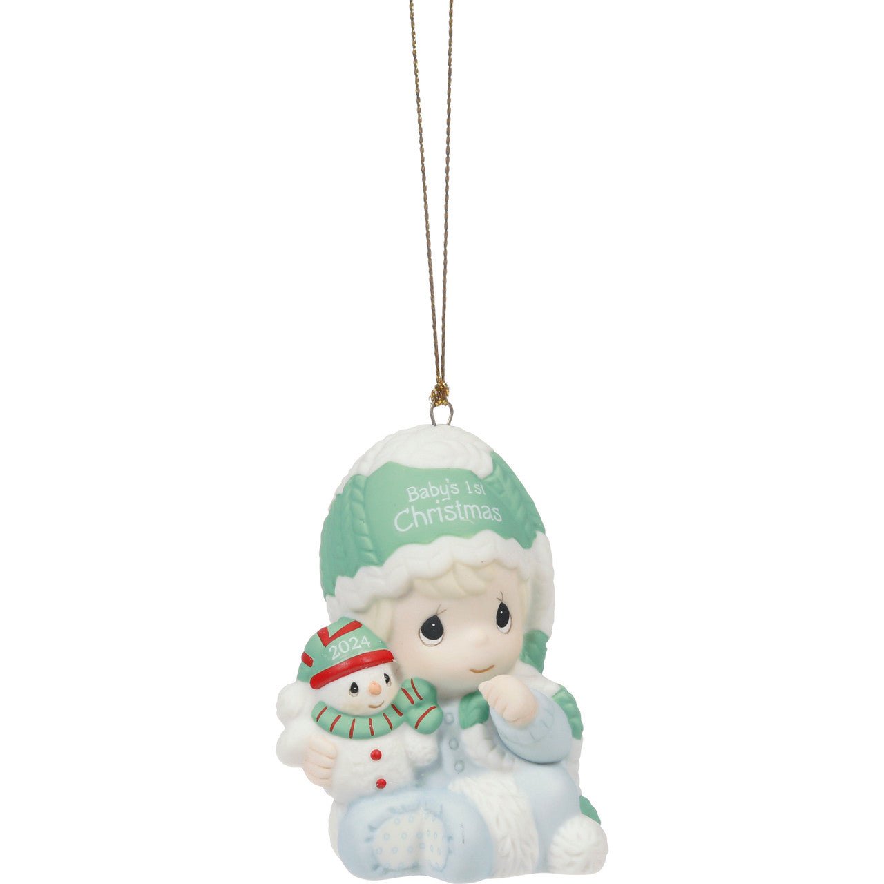 Baby’s First Christmas 2024 Dated Boy Ornament