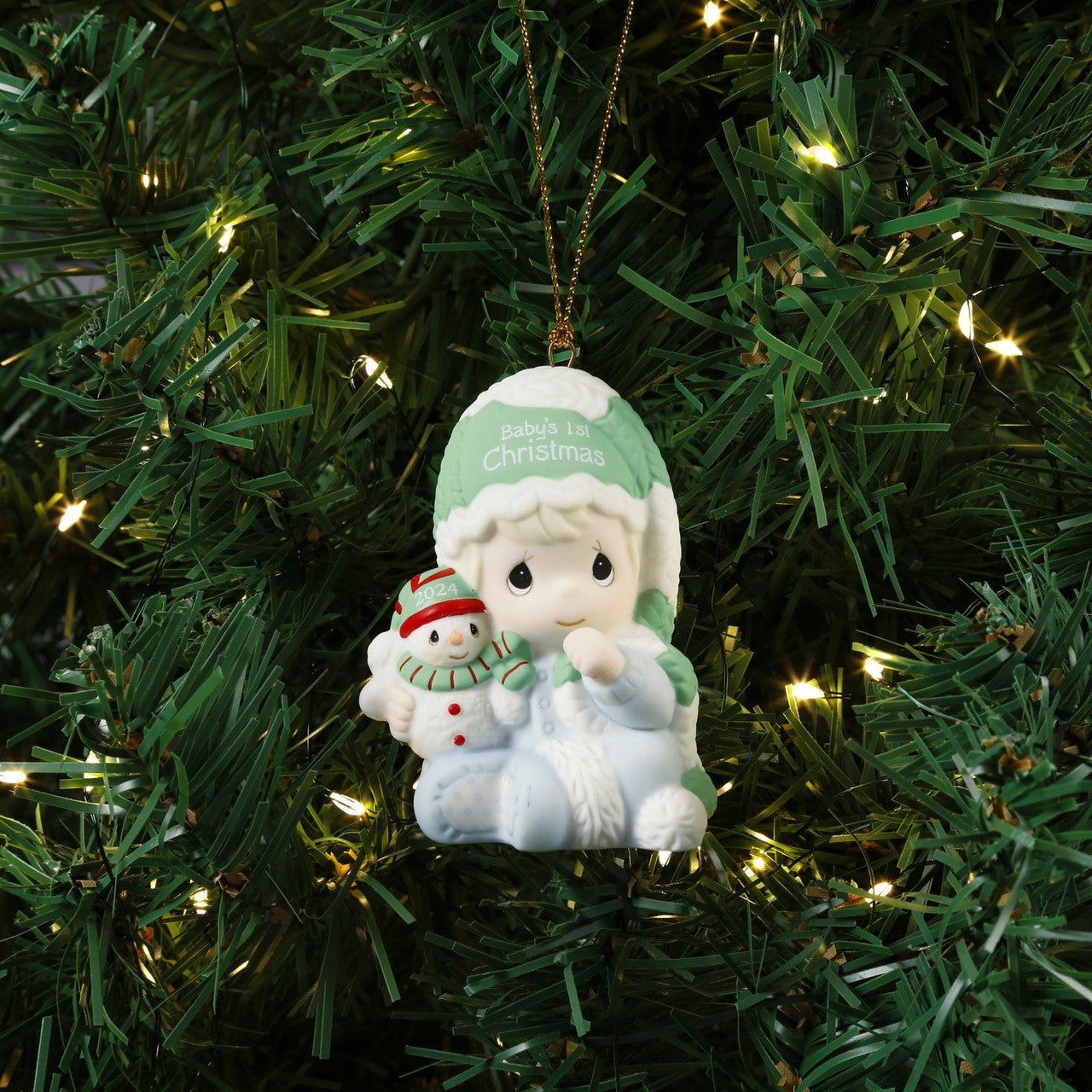 Baby’s First Christmas 2024 Dated Boy Ornament