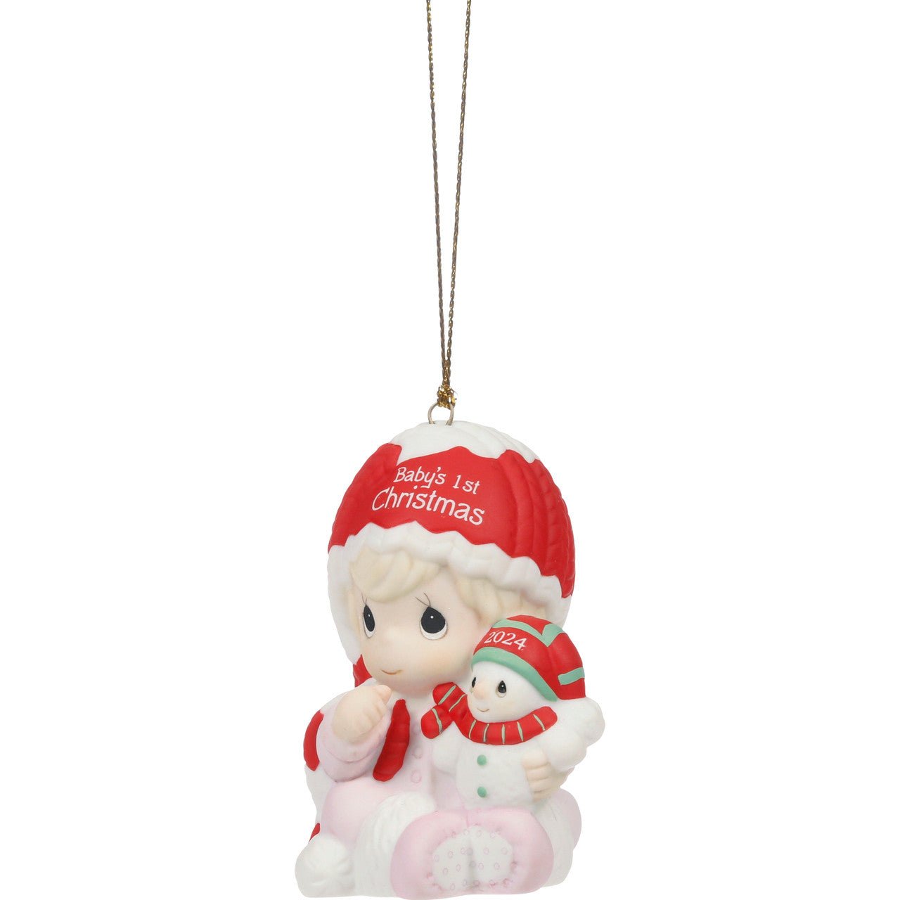 Baby’s First Christmas 2024 Dated Girl Ornament