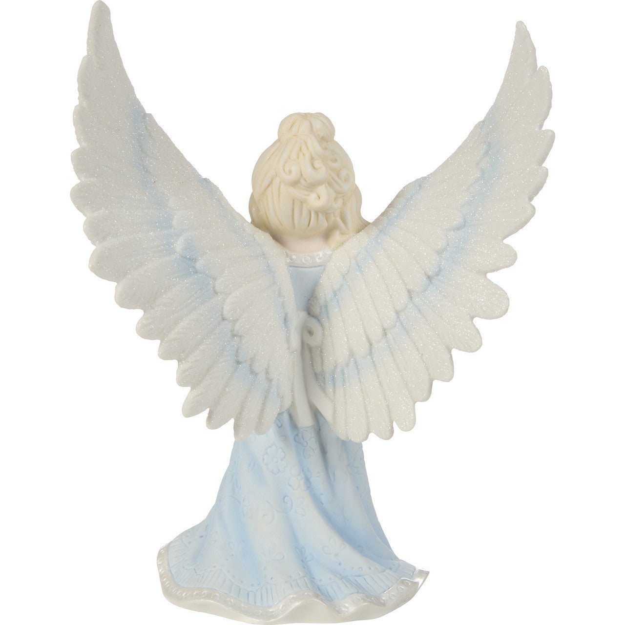 Baptism Angel Holding Baby Figurine